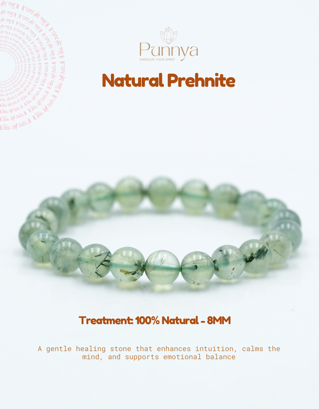 Natural Prehnite Bracelet